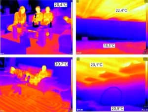 groot warmtelek bij vloerverwarming